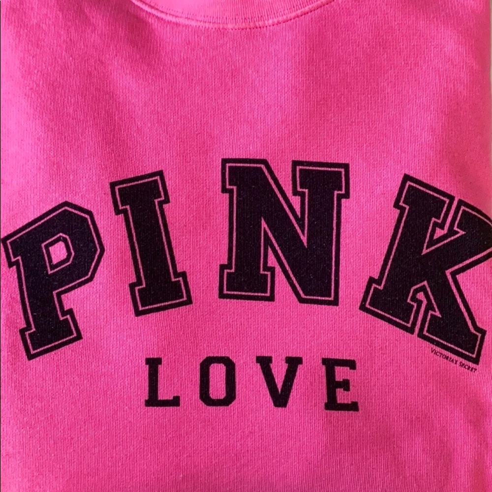 Victoria Secret Pink: Neon Pink Sweatshirt
